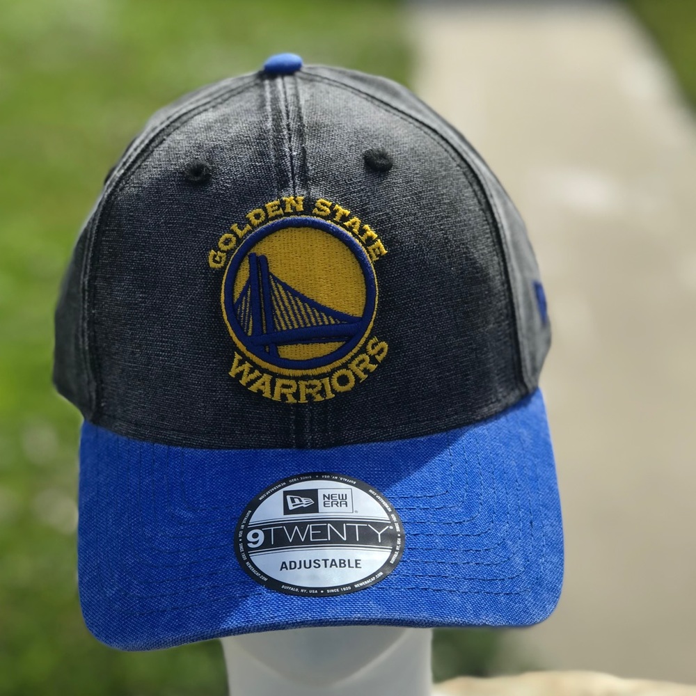 Golden State Warriors BLK Denim New Era Cap